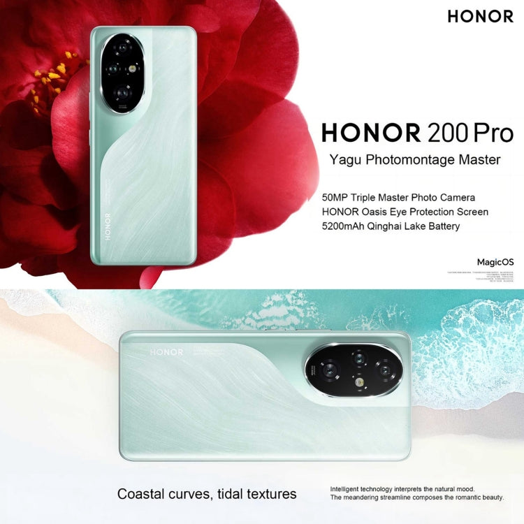 Honor 200 Pro, 12GB+256GB, Screen Fingerprint Identification, 6.78 inch MagicOS 8.0 Snapdragon 8s Gen 3 Octa Core, Network: 5G, NFC, OTG(Black) - Honor by HONOR | Online Shopping UK | buy2fix