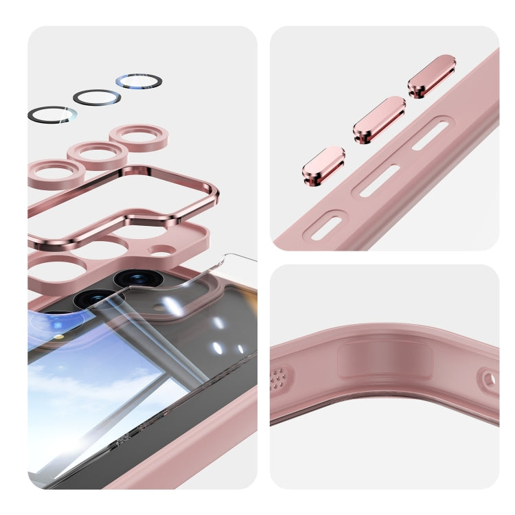For Samsung Galaxy S25+ 5G Acrylic Hybrid TPU Armor Shockproof Phone Case(Pink) by buy2fix