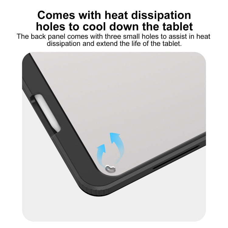 For iPad Air 11 2025 / 2024 Mutural Pinyue Series Smart Leather Tablet Case(Dark Blue) by Mutural