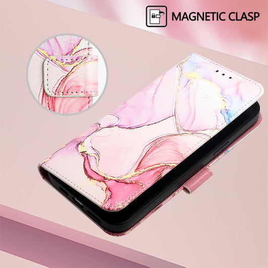 For Google Pixel 10 Pro XL PT003 Marble Pattern Flip Leather Phone Case(Rose Gold) - Google Cases by buy2fix | Online Shopping UK | buy2fix