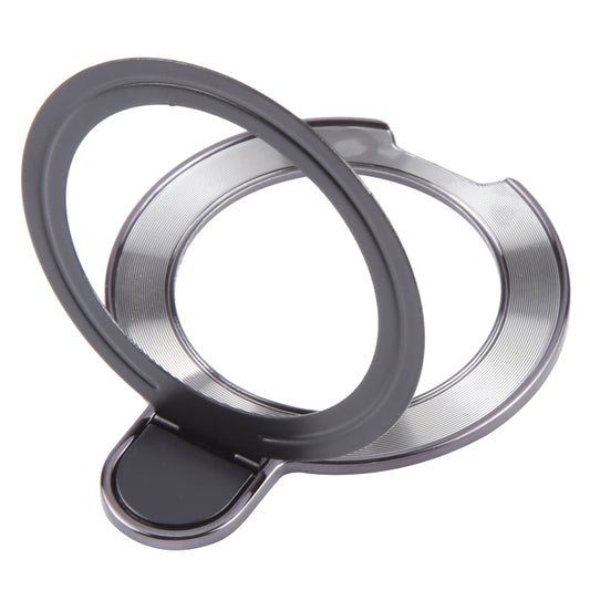 Metal Folding Desktop Phone Bracket(Black) - Ring Holder by buy2fix | Online Shopping UK | buy2fix