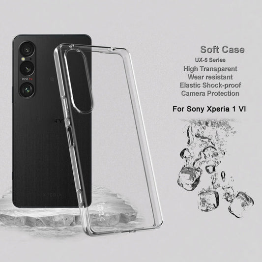 For Sony Xperia 1 VI IMAK UX-5 Series TPU Phone Case(Transparent) by imak