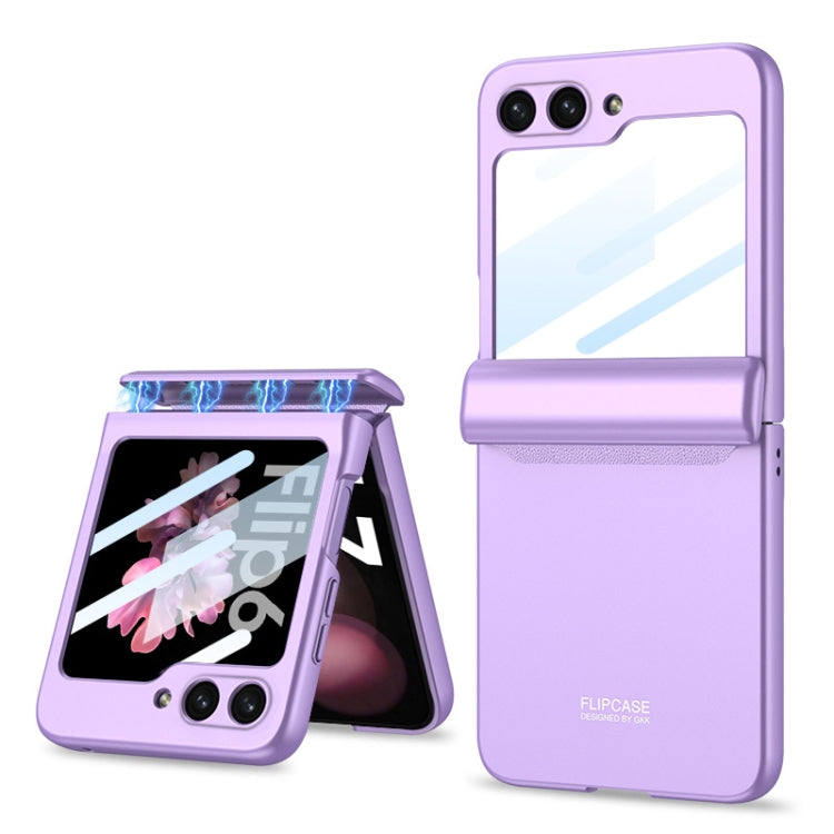 For Samsung Galaxy Z Flip6 / Flip7 FE GKK Integrated Magnetic Full Coverage Folding Phone Case(Purple) - Galaxy Z Flip6 5G Cases by GKK | Online Shopping UK | buy2fix