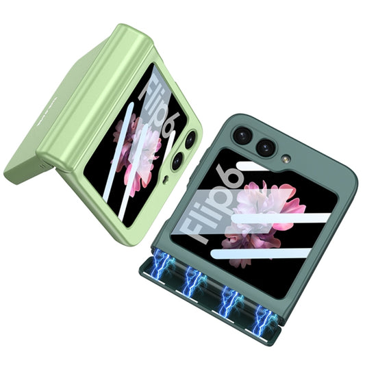 For Samsung Galaxy Z Flip6 / Flip7 FE GKK Integrated Magnetic Full Coverage Folding Phone Case(Green) by GKK