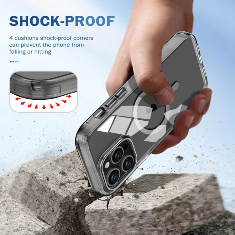 For iPhone 13 Pro Colorful MagSafe Magnetic PC Hybrid TPU Phone Case(Grey) - iPhone 13 Pro Cases by buy2fix | Online Shopping UK | buy2fix