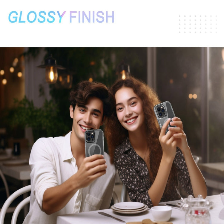 For iPhone 13 Pro Colorful MagSafe Magnetic PC Hybrid TPU Phone Case(Grey) - iPhone 13 Pro Cases by buy2fix | Online Shopping UK | buy2fix