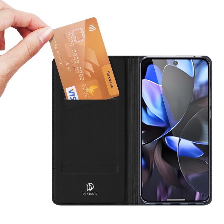 For Google Pixel 10 / 10 Pro DUX DUCIS Skin Pro Series Horizontal Flip Phone Leather Case(Black) - Google Cases by DUX DUCIS | Online Shopping UK | buy2fix