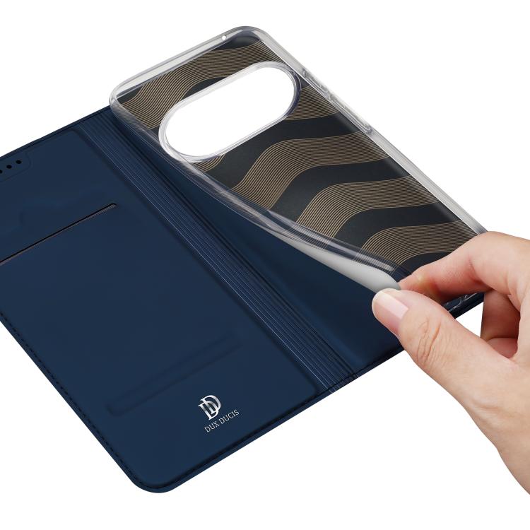 For Google Pixel 10 / 10 Pro DUX DUCIS Skin Pro Series Horizontal Flip Phone Leather Case(Blue) - Google Cases by DUX DUCIS | Online Shopping UK | buy2fix