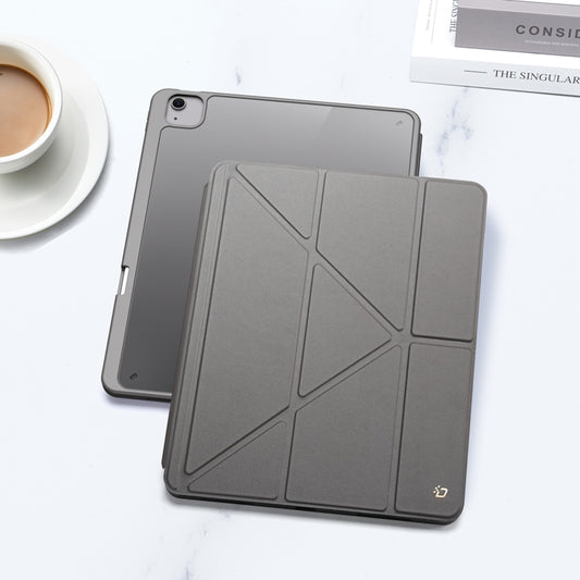 For iPad Air 13 2024 / 2025 DUX DUCIS Magi Series Smart Leather Tablet Case(Grey) - iPad Air 13 2025 / 2024 Cases by DUX DUCIS | Online Shopping UK | buy2fix