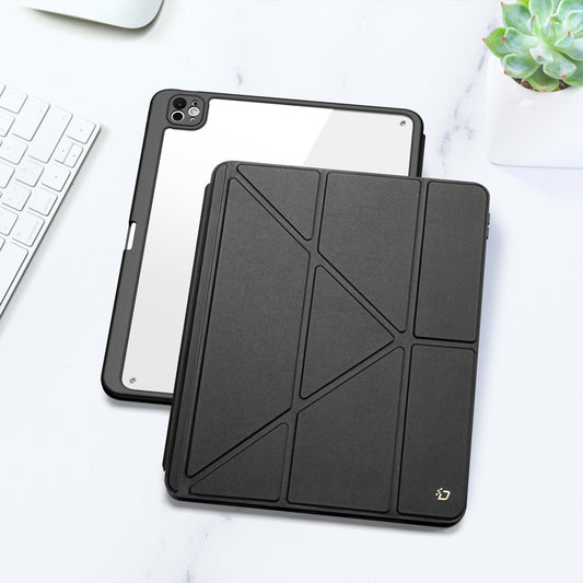For iPad Pro 13 2025 / 2024 DUX DUCIS Magi Series Smart Leather Tablet Case(Black) by DUX DUCIS