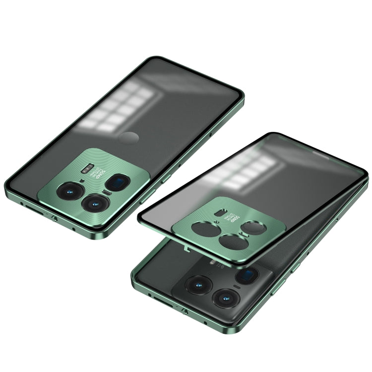 For Motorola Moto X50 Ultra Snap Buckle Metal Frame Frosted Phone Case(Green) - Motorola Cases by buy2fix | Online Shopping UK | buy2fix