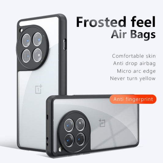 For OnePlus 12 Armor Precise Hole PC Hybrid TPU Phone Case(Transparent) by buy2fix