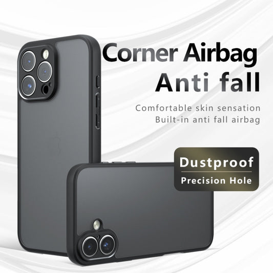 For iPhone 16 Pro Max Armor Precise Hole PC Hybrid TPU Phone Case(Transparent) by buy2fix