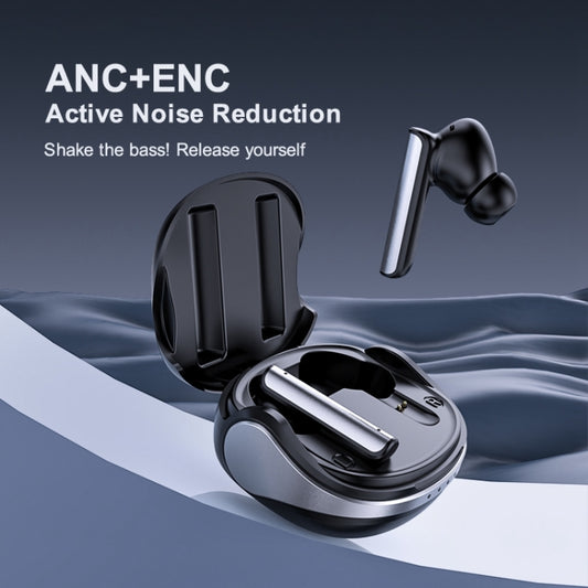 Langsdom TA03 ANC Active Noise Reduction Wireless Bluetooth Earphone(White) by Langsdom