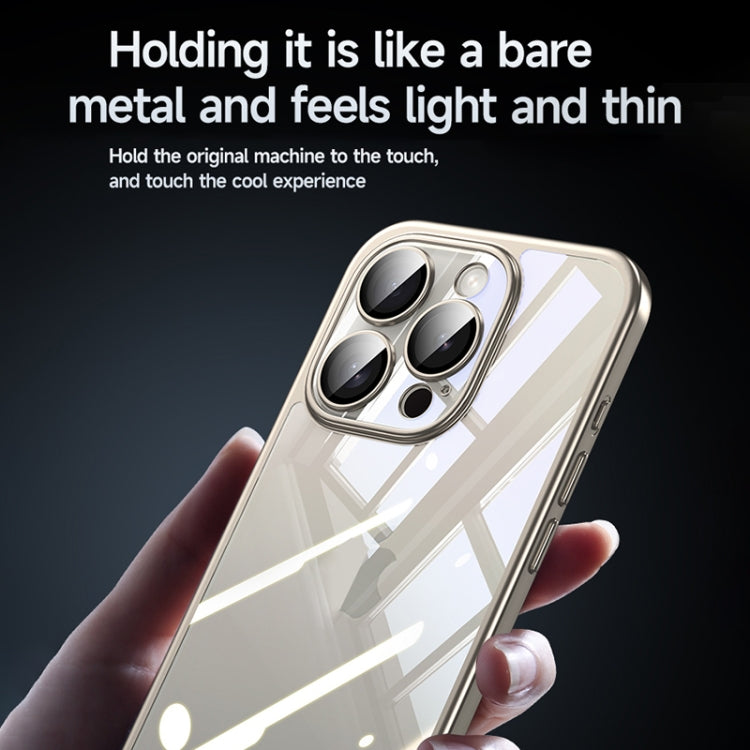 For iPhone 14 SULADA Electroplating Frosted PC + TPU Shockproof Phone Case(Grey) - iPhone 14 Cases by SULADA | Online Shopping UK | buy2fix