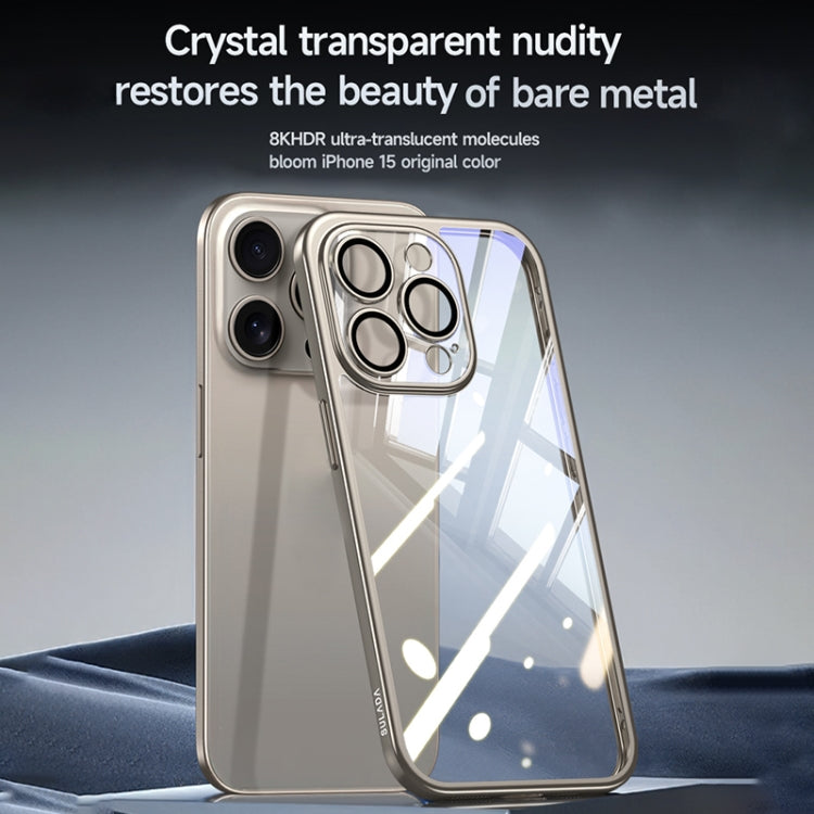 For iPhone 14 SULADA Electroplating Frosted PC + TPU Shockproof Phone Case(Blue) - iPhone 14 Cases by SULADA | Online Shopping UK | buy2fix