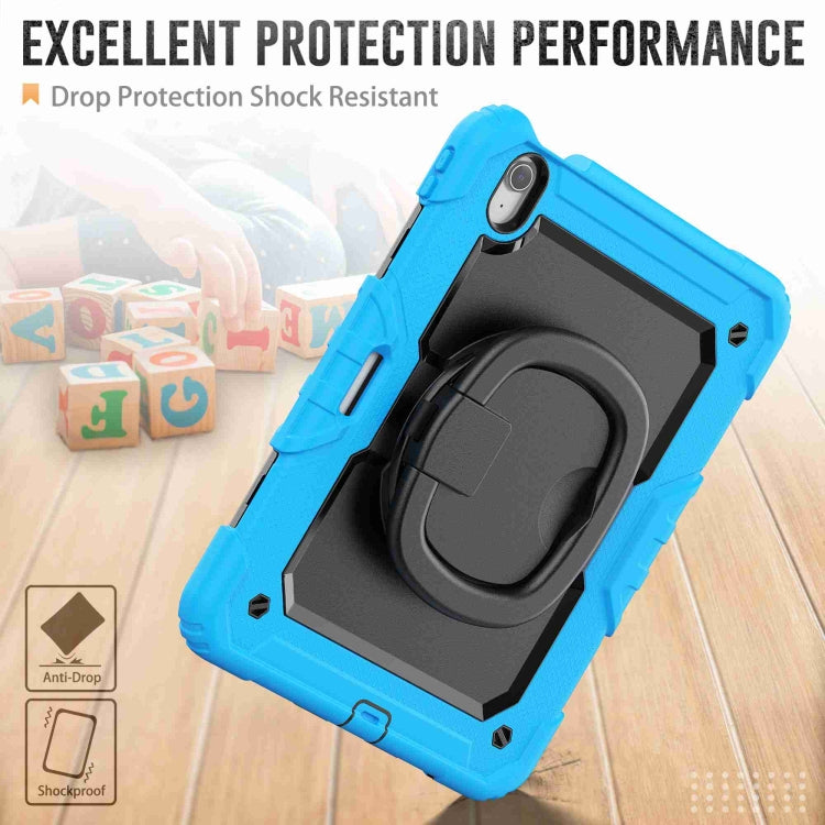 For iPad Air 11 2025 / 2024 Handle Silicone Hydric PC Tablet Case with Shoulder Strap(Light Blue) - iPad Air 11 2025 / 2024 Cases by buy2fix | Online Shopping UK | buy2fix