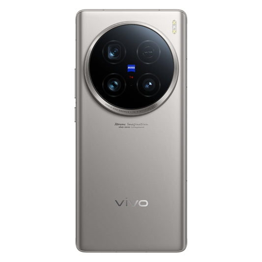 vivo X100 Ultra, 16GB+512GB, Face ID / Fingerprint Identification, 6.78 inch Android 14 OriginOS 4 Snapdragon 8 Gen 3 Octa Core, OTG, NFC, Network: 5G, Support Google Play(Titanium) by vivo