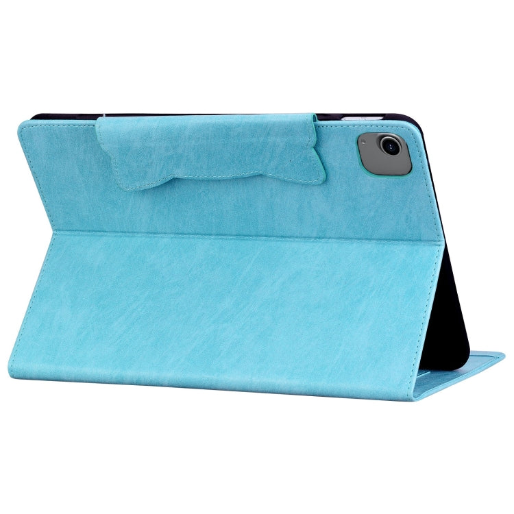 For iPad Pro 12.9 2022 / 2021 / 2020 / 2018 Cat Buckle Leather Smart Tablet Case(Sky Blue) - iPad Pro 12.9 (2022/2021) Cases by buy2fix | Online Shopping UK | buy2fix