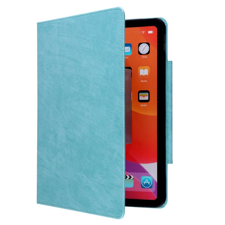 For iPad Pro 12.9 2022 / 2021 / 2020 / 2018 Cat Buckle Leather Smart Tablet Case(Sky Blue) - iPad Pro 12.9 (2022/2021) Cases by buy2fix | Online Shopping UK | buy2fix