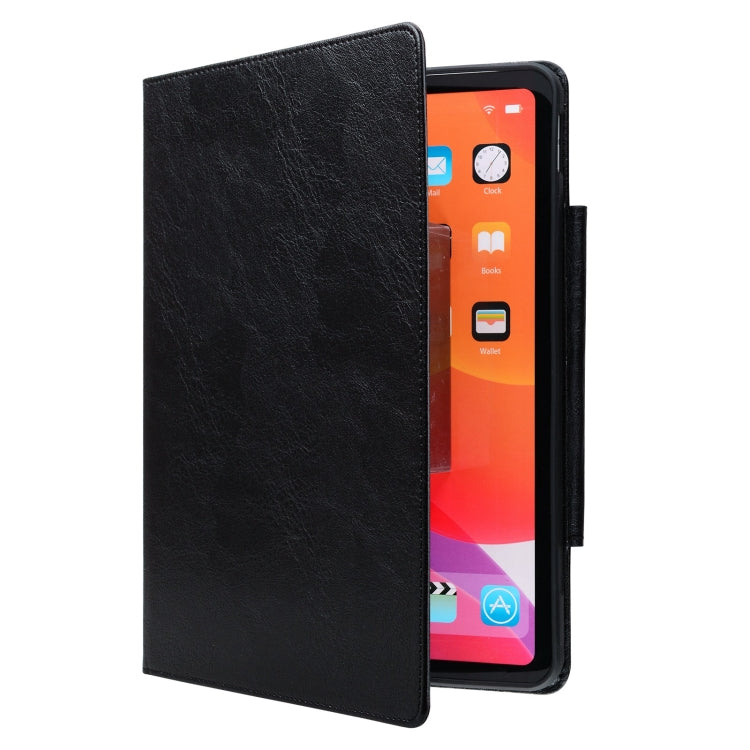For iPad Pro 12.9 2022 / 2021 / 2020 / 2018 Cat Buckle Leather Smart Tablet Case(Black) - iPad Pro 12.9 (2022/2021) Cases by buy2fix | Online Shopping UK | buy2fix