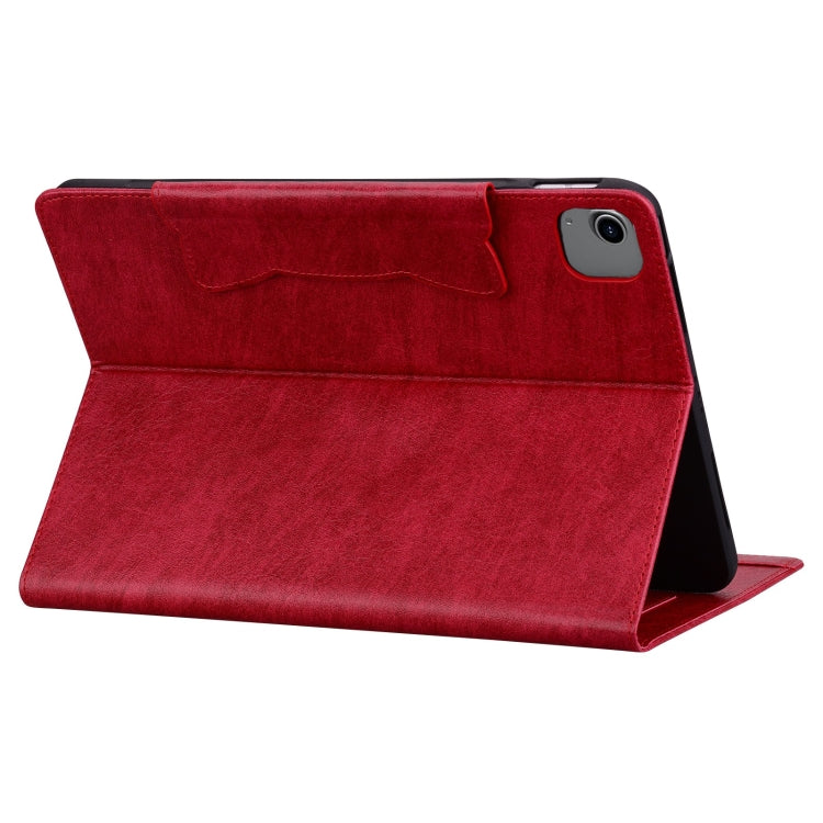 For iPad Pro 12.9 2022 / 2021 / 2020 / 2018 Cat Buckle Leather Smart Tablet Case(Red) - iPad Pro 12.9 (2022/2021) Cases by buy2fix | Online Shopping UK | buy2fix