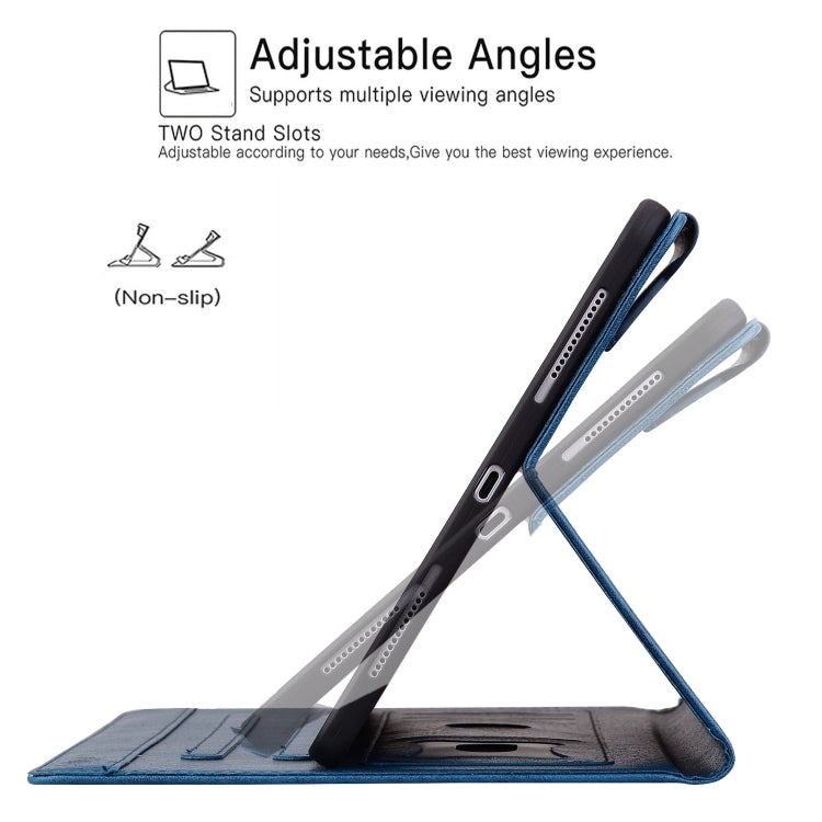 For iPad Pro 12.9 2022 / 2021 / 2020 / 2018 Cat Buckle Leather Smart Tablet Case(Royal Blue) - iPad Pro 12.9 (2022/2021) Cases by buy2fix | Online Shopping UK | buy2fix