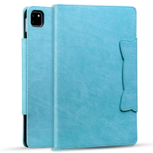 For iPad Pro 11 2025 / 2024 Cat Buckle Leather Smart Tablet Case(Sky Blue) by buy2fix