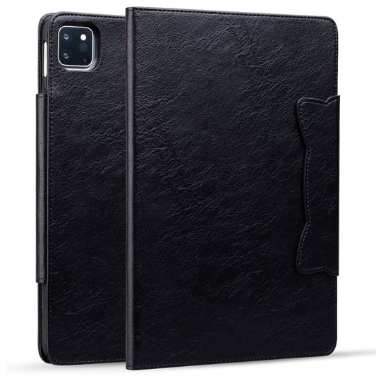 For iPad Pro 13 2025 / 2024 Cat Buckle Leather Smart Tablet Case(Black) by buy2fix