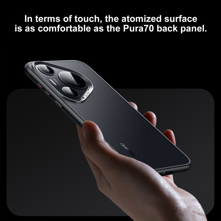 For Huawei Pura 70 Pro / 70 Pro+ SULADA Skin Feel Matte Shockproof Phone Case(Black) - Huawei Cases by SULADA | Online Shopping UK | buy2fix