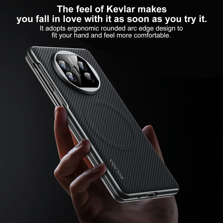 For Huawei Mate X3 SULADA 600D Kevlar Texture PC Shockproof Phone Case(Black) - Huawei Cases by SULADA | Online Shopping UK | buy2fix