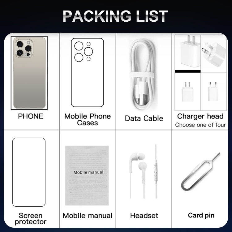 VD1 / i15 Pro Max, 3GB+64GB, 6.8 inch Screen, Face Identification, Android 10.0 MTK6753 Octa Core, Network: 4G, Dual SIM(Blue) by buy2fix