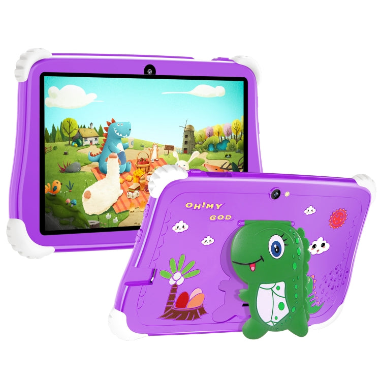 C75 Dinosaur 7 inch WiFi Kids Tablet PC, 2GB+16GB, Android 7.0 MT6735 Octa Core CPU(Purple) - by buy2fix | Online Shopping UK | buy2fix
