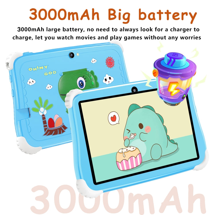 C75 Dinosaur 7 inch WiFi Kids Tablet PC, 2GB+16GB, Android 7.0 MT6735 Octa Core CPU(Purple) - by buy2fix | Online Shopping UK | buy2fix