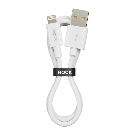 ROCK P8 Prime Series 1m USB Fast Charging Data Cable, Interface:2.4A 8 Pin(White) by ROCK