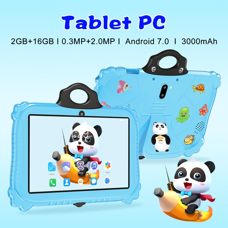 C79 Panda 7 inch WiFi Kids Tablet PC, 2GB+16GB, Android 7.0 MT6735 Octa Core CPU(Pink) - by buy2fix | Online Shopping UK | buy2fix