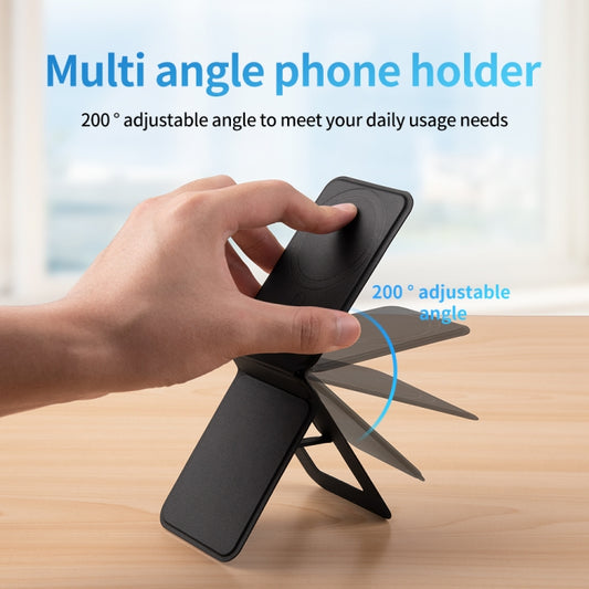 Magnetic Phone Desktop Folding Holder(Square Black) - Desktop Holder by buy2fix | Online Shopping UK | buy2fix