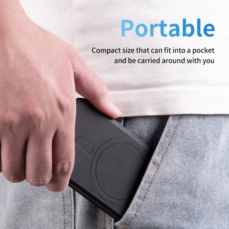 Magnetic Phone Desktop Folding Holder(Square Black) - Desktop Holder by buy2fix | Online Shopping UK | buy2fix