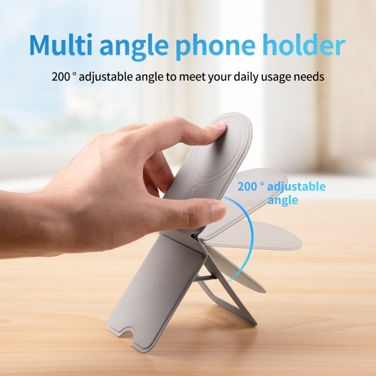 Magnetic Phone Desktop Folding Holder(Round Black) - Desktop Holder by buy2fix | Online Shopping UK | buy2fix