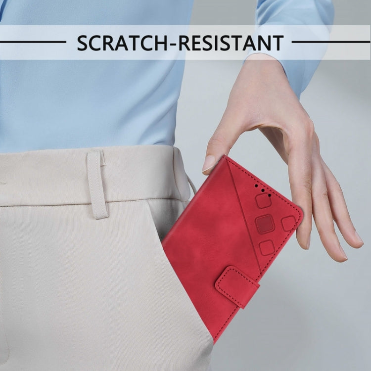 For Ulefone Note 14 Skin Feel Embossed Leather Phone Case(Red) by buy2fix