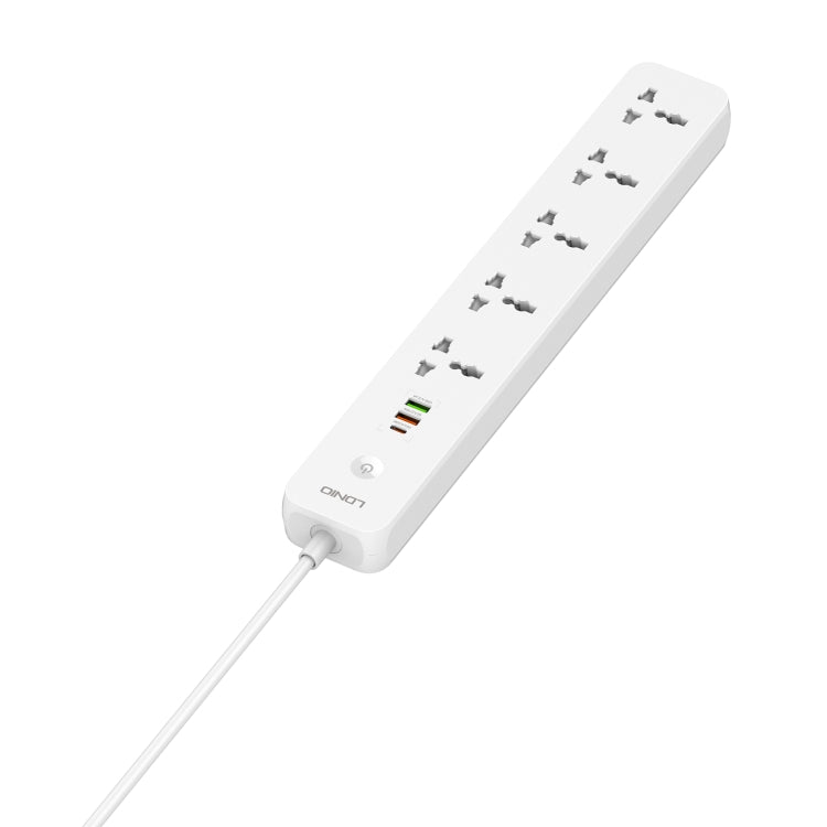 LDNIO SC5319 5-position Travel Home Office Socket with 38W USB Ports, Cable Length: 2m(UK Plug) - Extension Socket by LDNIO | Online Shopping UK | buy2fix