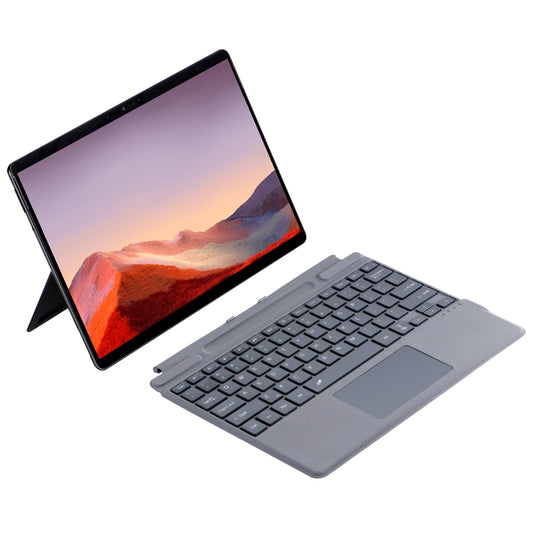 For Microsoft Surface Pro 10 / Pro 9 2089D Backlight Wireless Bluetooth Keyboard Leather Case with Touchpad(Grey) by buy2fix
