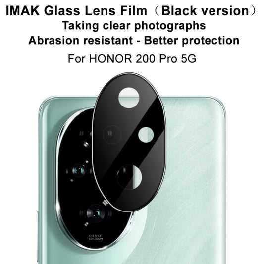 For Honor 200 Pro IMAK Rear Camera Lens Glass Film Black Version by imak