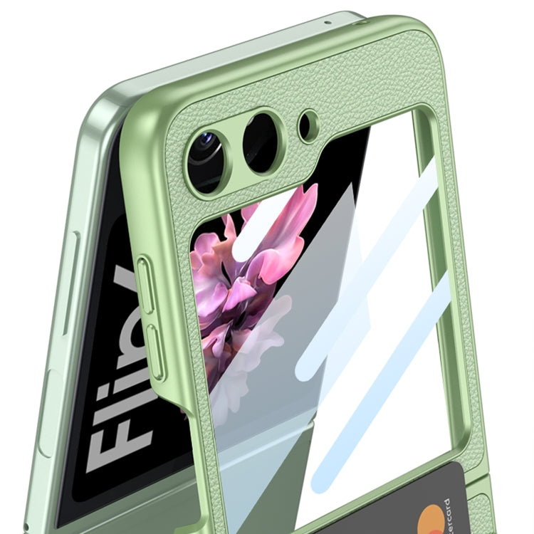 For Samsung Galaxy Z Flip6 / Flip7 FE GKK Integrated Ultra-thin Leather Card Slots Phone Case with Ring Holder(Pink) - Galaxy Z Flip6 5G Cases by GKK | Online Shopping UK | buy2fix