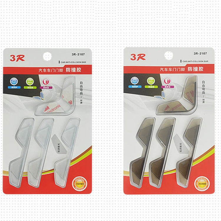 3R 3R-2107 Car Door Anti-collision Rubber Strip Invisible Protection Anti-scratch Aticker(Transparent) by 3R
