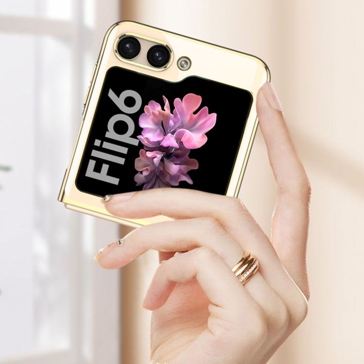 For Samsung Galaxy Z Flip6 / Flip7 FE GKK Electroplating Full Coverage Phone Case(Transparent) - Galaxy Z Flip6 5G Cases by GKK | Online Shopping UK | buy2fix