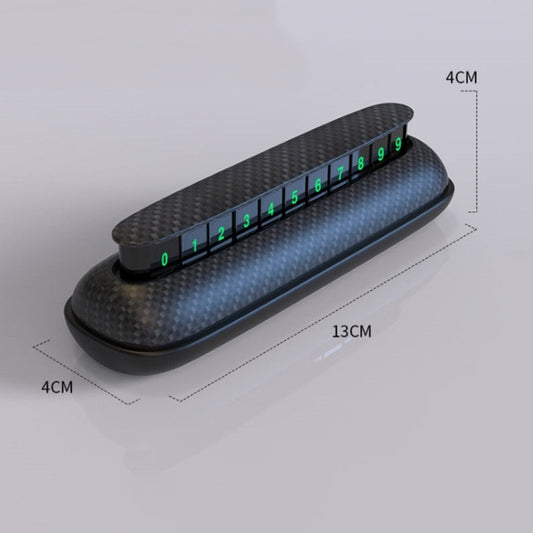 3R-2154 Car Temporary Parking Card Hidden Luminous Phone Number Plate by 3R