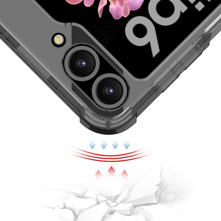 For Samsung Galaxy Z Flip6 / Flip7 FE GKK Airbag Full Coverage Phone Case with Tempered Film(Black) - Galaxy Z Flip6 5G Cases by GKK | Online Shopping UK | buy2fix