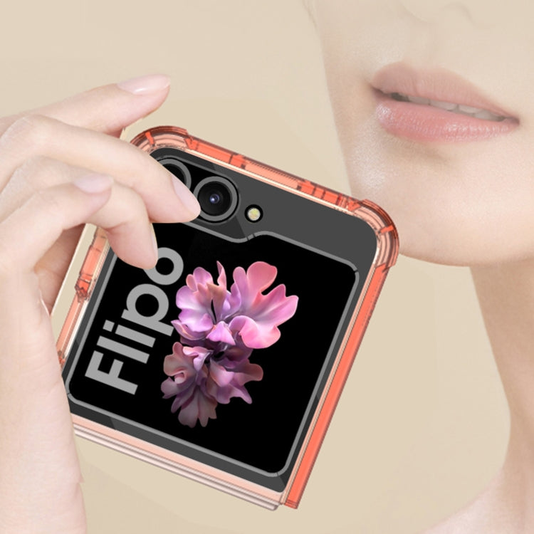 For Samsung Galaxy Z Flip6 / Flip7 FE GKK Airbag Full Coverage Phone Case with Tempered Film(Black) - Galaxy Z Flip6 5G Cases by GKK | Online Shopping UK | buy2fix