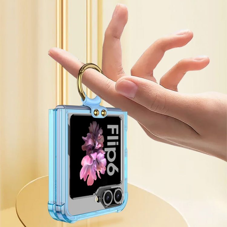 For Samsung Galaxy Z Flip6 / Flip7 FE GKK Airbag Ring Full Coverage Phone Case(Transparent) - Galaxy Z Flip6 5G Cases by GKK | Online Shopping UK | buy2fix